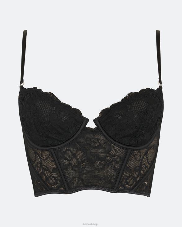 uw visa mana sirds korsete Bik Bok apģērbs 8XZR490 melns