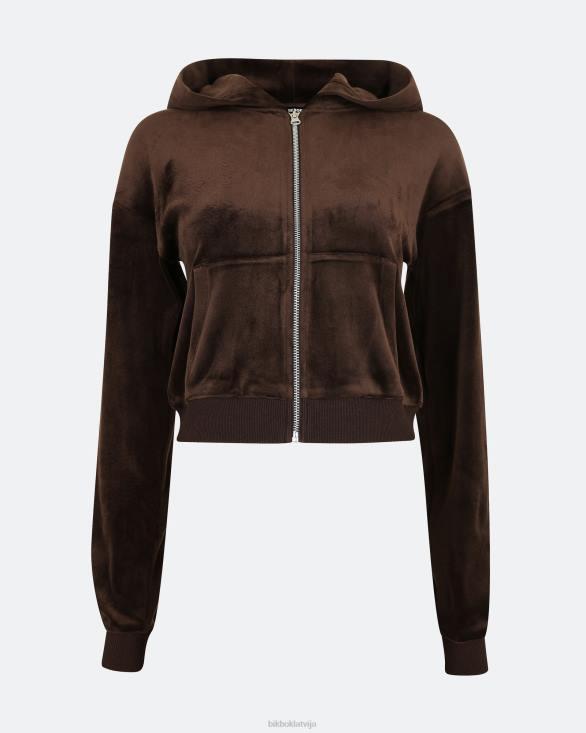 nw ikonisks rāvējslēdzējs Bik Bok apģērbs 8XZR423 tumši brūna melanža