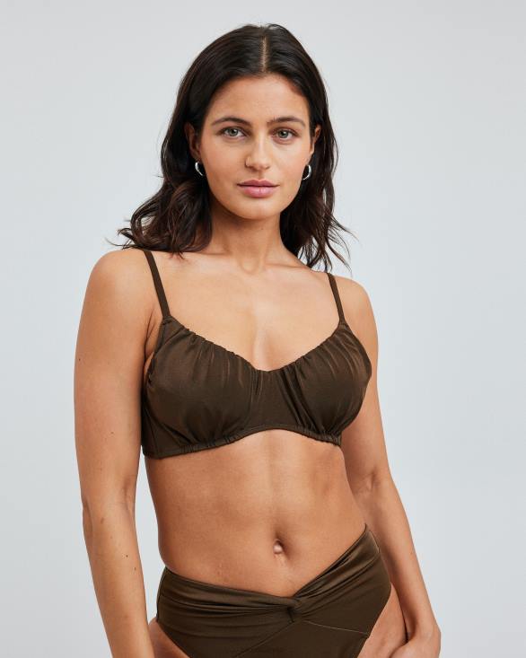 iw grieķu tops Bik Bok apģērbs 8XZR387 tumši brūns