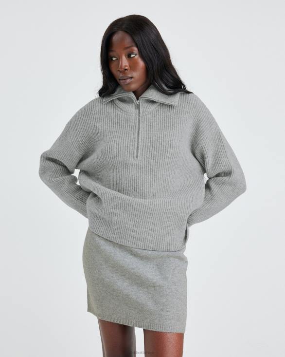 dks paliek kopā Bik Bok apģērbs 8XZR447 pelēkā melanža