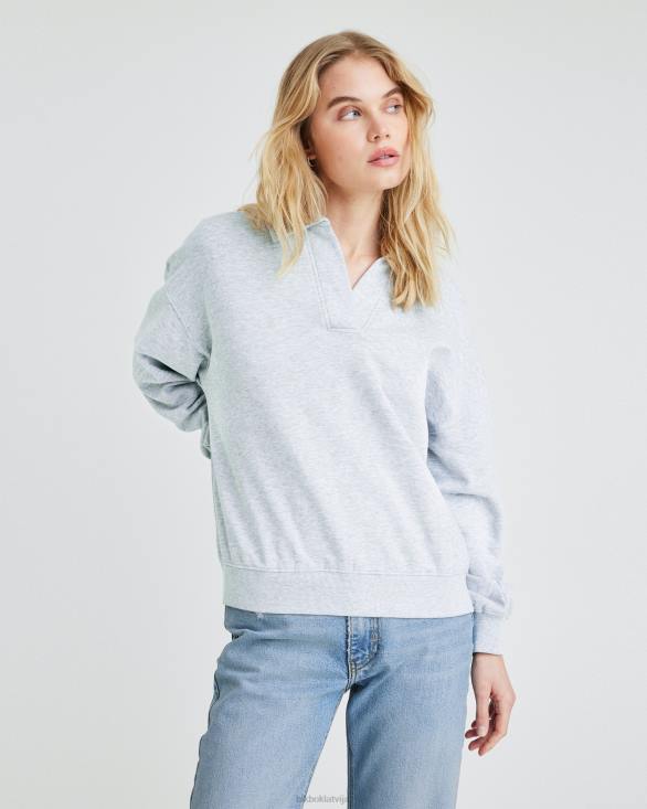 sh apkakle Bik Bok apģērbs 8XZR121 pelēkā melanža