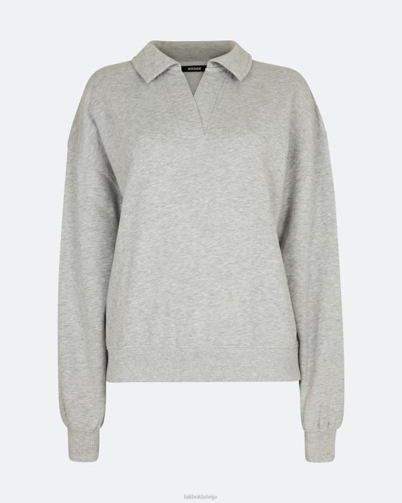 sh apkakle Bik Bok apģērbs 8XZR121 pelēkā melanža