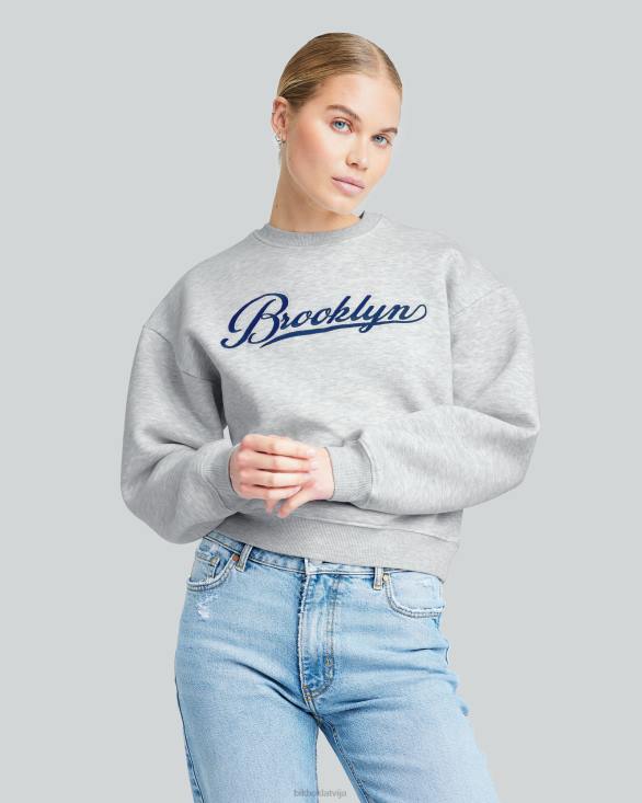 sh bāzes crewneck Bik Bok apģērbs 8XZR106 gaiši pelēks