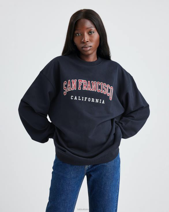 sh liela izmēra crewneck Bik Bok apģērbs 8XZR100 tumši zils