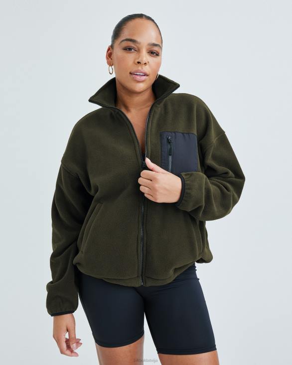 sj flīsa jaka Bik Bok apģērbs 8XZR96 tumši zaļa