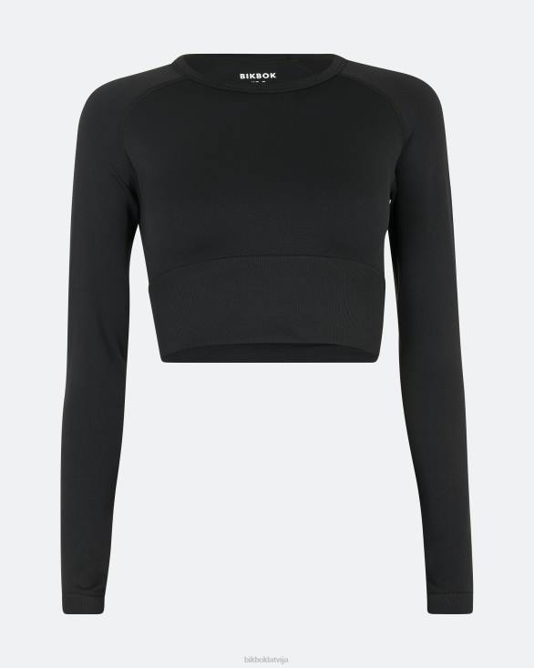nw basic bezšuvju garām piedurknēm Bik Bok apģērbs 8XZR234 melns
